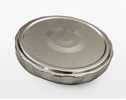 Fluted twist-off with step and safety button (FSB)